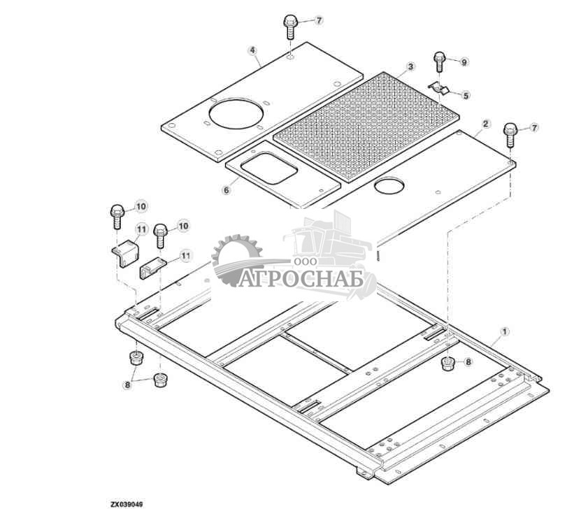 Крышка двигателя 